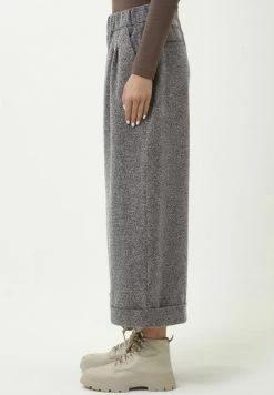 Madam-T TRESSA - Pantalon Classique - Schwarz/ Lila -Madam-T Soldes 2022 0f155dbe1a494ea685fe012bcc180103