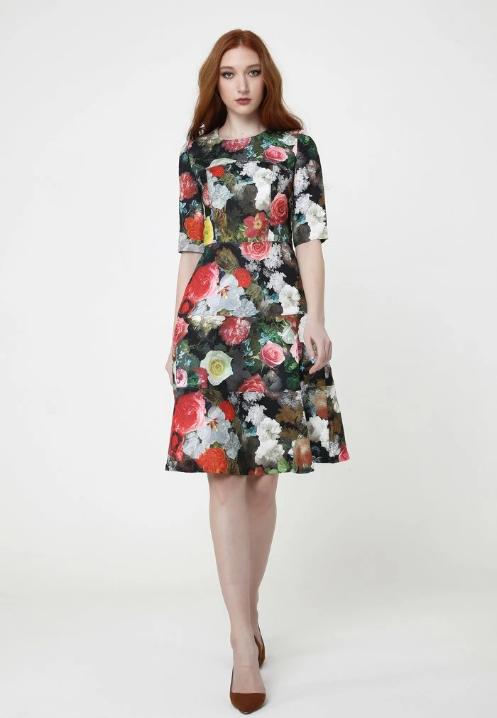 Madam-T Robe De Jour - Schwarz, Weiß 2 Madam-T Robe De Jour - Schwarz, Weiß – Image 2