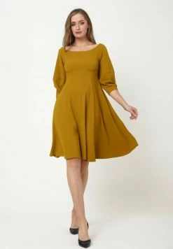 Madam-T RAMILDA - Robe De Jour - Senf -Madam-T Soldes 2022 0f603afa2cb2449c97a5a11225ba63ef