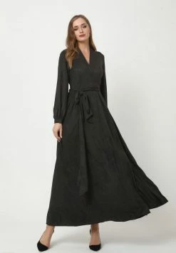 Madam-T PHACELIA - Robe Longue - Schwarz