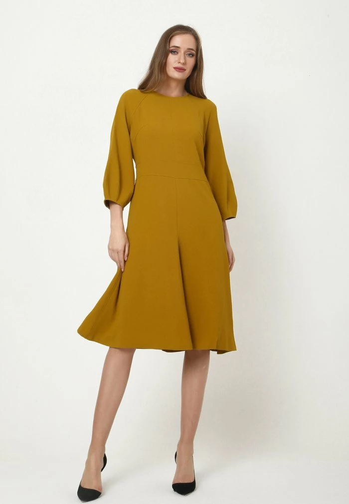 Madam-T CHARLOTTA - Robe Fourreau - Senf 2 Madam-T CHARLOTTA - Robe Fourreau - Senf – Image 2