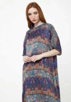 Madam-T Robe De Jour - Blau Rot -Madam-T Soldes 2022 100f3464b4c7481f983268a74f9b5fe6