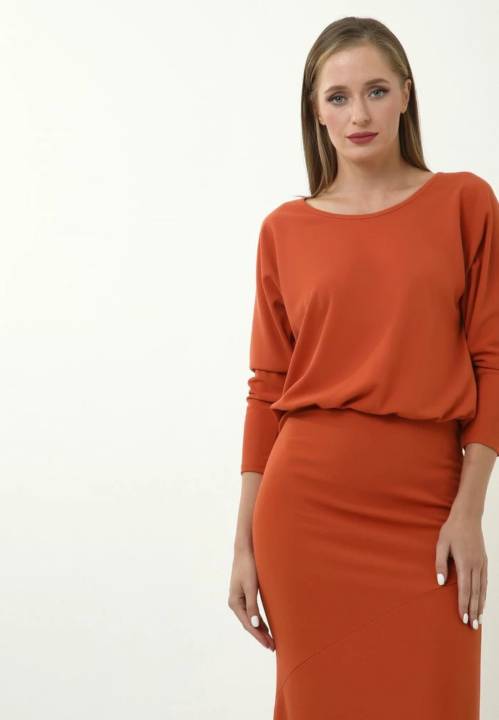 Madam-T GADE - Robe Longue - Terrakotta 4 Madam-T GADE - Robe Longue - Terrakotta – Image 4
