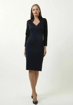 Madam-T MARGARET - Robe Fourreau - Blau, Rot -Madam-T Soldes 2022 108e4f3b18e14ec486ff86bc1d8df06a