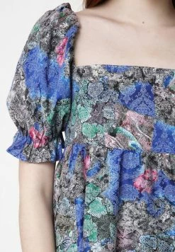 Madam-T Robe De Jour - Kornblume Blau, Rosa -Madam-T Soldes 2022 1144e812ff794251a363fd6b82dfb0ab