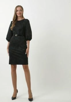 Madam-T NATALI - Robe Fourreau - Grün, Weinrot -Madam-T Soldes 2022 11a381b518d74dc1af617f9544149022