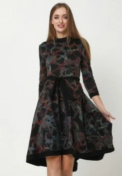 Madam-T SAMBRA - Robe En Jersey - Schwarz Grün