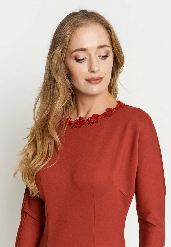 Madam-T SAMARA - Robe De Jour - Terrakotta 6 Madam-T SAMARA - Robe De Jour - Terrakotta – Image 6