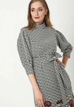 Madam-T Robe Fourreau - Weiß, Schwarz 9 Madam-T Robe Fourreau - Weiß, Schwarz -Madam-T Soldes 2022 129021ac55db4246ae4bafec60383106