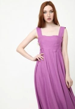 Madam-T SOMMER - Robe Longue - Lila -Madam-T Soldes 2022 12a3ca5ebd174993b1b10cebd838d414