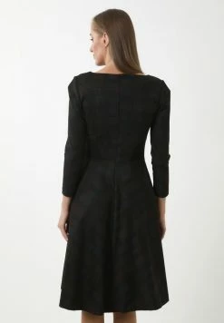 Madam-T LUIZIANA - Robe De Jour - Schwarz/braun -Madam-T Soldes 2022 12ee1602469d4121a77751b144bfc8b4