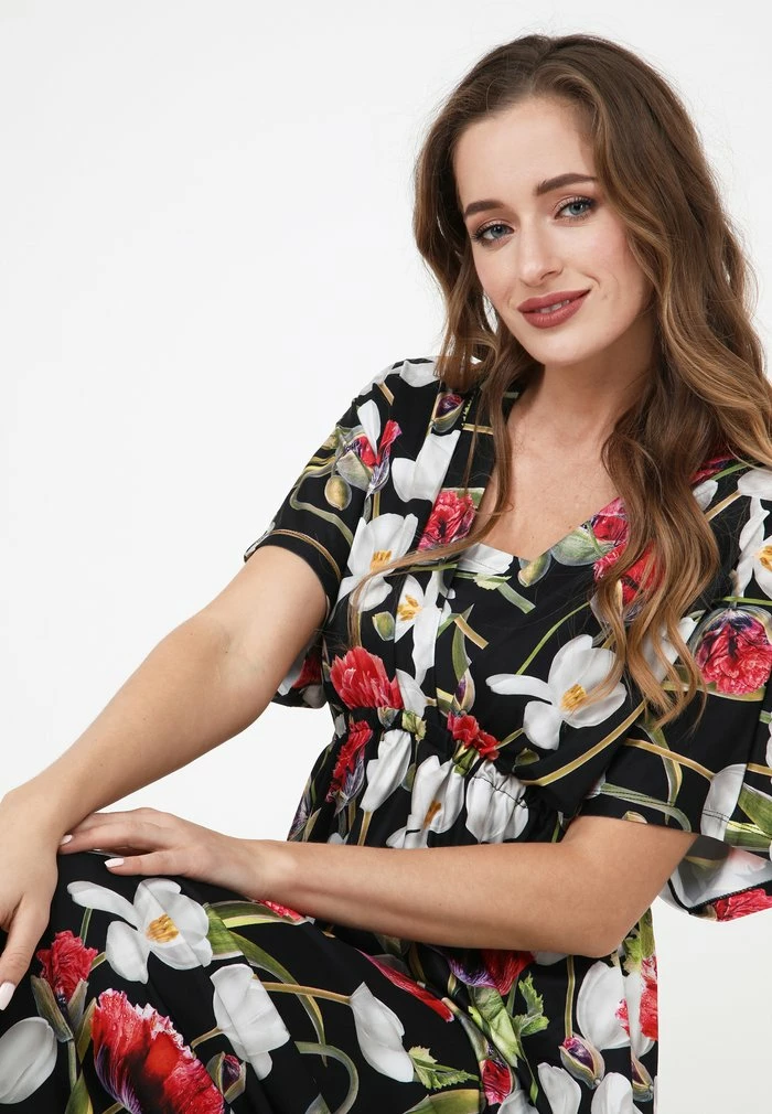 Madam-T LESTRA - Robe De Jour - Schwarz/ Khaki 6 Madam-T LESTRA - Robe De Jour - Schwarz/ Khaki – Image 6