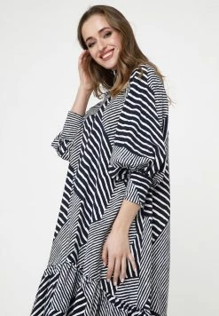 Madam-T Robe De Jour - Blau Weiß -Madam-T Soldes 2022 13a98ebf50584978ac9b001f80a812e1