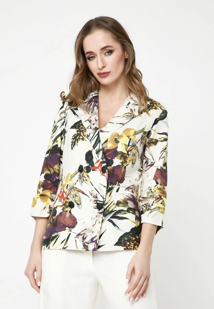 Madam-T SILVANA - Blazer - Milch, Gelb 4 Madam-T SILVANA - Blazer - Milch, Gelb – Image 4