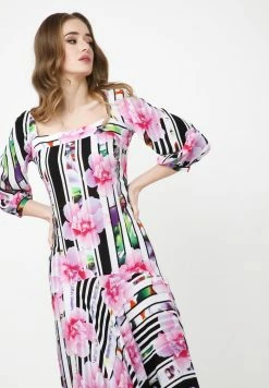 Madam-T MARLIN - Robe Longue - Weiß/rosa -Madam-T Soldes 2022 13c709ba1bdf44da943471501d527111