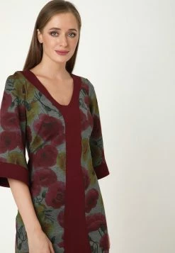 Madam-T REINA - Robe Fourreau - Bordeaux -Madam-T Soldes 2022 13fd1066296e40f9852adaef59e846cc