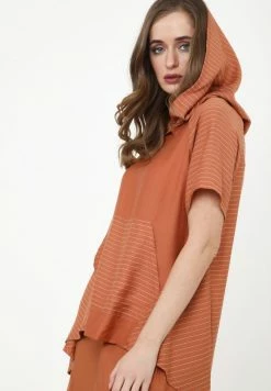 Madam-T KIRA - Tunique - Ingwer, Weiß -Madam-T Soldes 2022 14083400303d482d95506a2c89d337fb