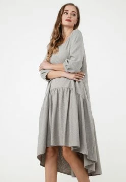 Madam-T Robe De Jour - Hellgrau -Madam-T Soldes 2022 14156dc091724441bca681d35355641d