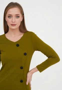 Madam-T BURNLEY - Robe Fourreau - Khakifarben -Madam-T Soldes 2022 1453873fb92e42b1b61d835b1a0952b7