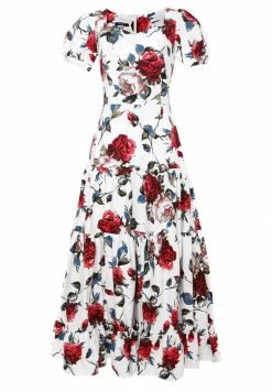 Madam-T Robe Longue - Weiß, Weinrot -Madam-T Soldes 2022 146dc256ec2d421c806e90971d3f3b4c