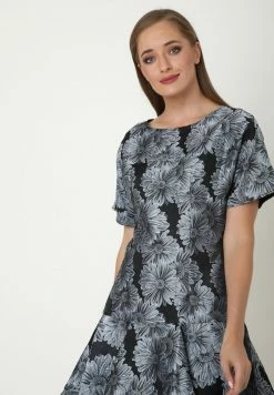 Madam-T SACASA - Robe De Jour - Grau-blau, Schwarz -Madam-T Soldes 2022 152dd30f1ffa4789a14abb455bfbadf8