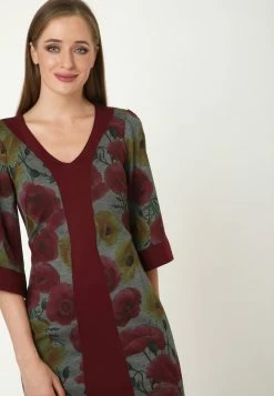 Madam-T REINA - Robe Fourreau - Bordeaux -Madam-T Soldes 2022 15a16ce077804e1a8471edc50b0bd864