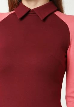 Madam-T JERSEYKLEID AVIRA - Robe De Jour - Weinrot, Koralle -Madam-T Soldes 2022 15e5e000dcd049138f4257d020e947d9