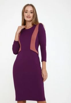 Madam-T RUTA - Robe Fourreau - Purpur Rosa