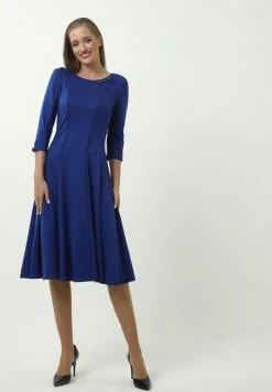 Madam-T MIXA - Robe De Jour - Indigo -Madam-T Soldes 2022 1625773e304c4af4b17c3e152cbffe81