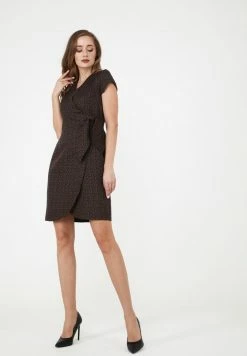 Madam-T KLIMANA - Robe De Jour - Braun Schwarz 10 Madam-T KLIMANA - Robe De Jour - Braun Schwarz -Madam-T Soldes 2022 1627c9c43aac4096ae18b1608484a223