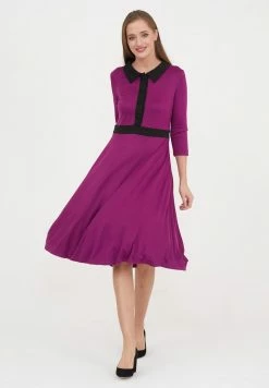 Madam-T JEANETTE - Robe Chemise - Lila Irena -Madam-T Soldes 2022 167a1d23380548358e75c4b89f51cf3f