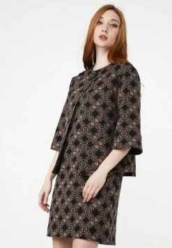 Madam-T Blouson Bomber - Schwarz/ Beige