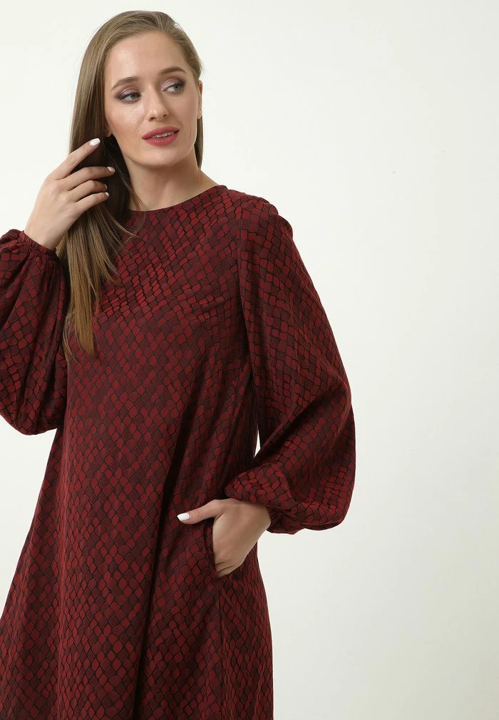 Madam-T KREAMA - Robe De Jour - Kastanienbraun 4 Madam-T KREAMA - Robe De Jour - Kastanienbraun – Image 4