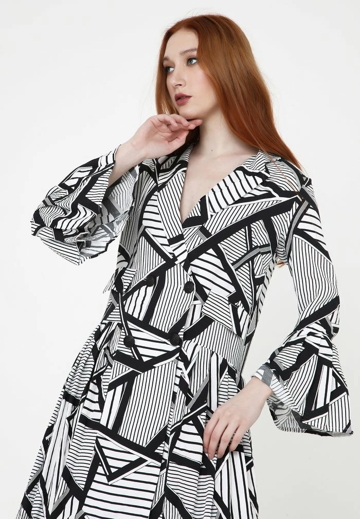 Madam-T TEODORA - Robe Chemise - Schwarz 4 Madam-T TEODORA - Robe Chemise - Schwarz – Image 4