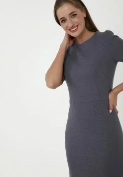 Madam-T TROPICANA - Robe Fourreau - Grau -Madam-T Soldes 2022 179b1ded3dd54221b01a6ec3d6100399