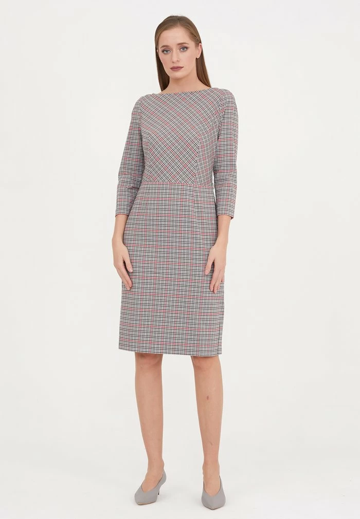 Madam-T MUARA - Robe Fourreau - Grüner Zig/rot 2 Madam-T MUARA - Robe Fourreau - Grüner Zig/rot – Image 2