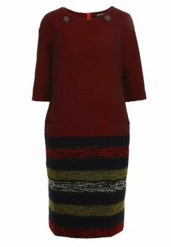 Madam-T FERULE - Robe De Jour - Wein Rot, Hellgrün -Madam-T Soldes 2022 1848ca7dcc914485a7db43b453334c14