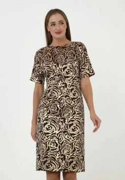 Madam-T ALTEA - Robe De Jour - Goldrute/weinrot -Madam-T Soldes 2022 1872d1f0edad4f32bd378ea540c0534d