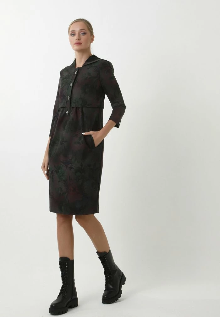 Madam-T VETRA - Robe Fourreau - Grün, Pflaume 5 Madam-T VETRA - Robe Fourreau - Grün, Pflaume – Image 5