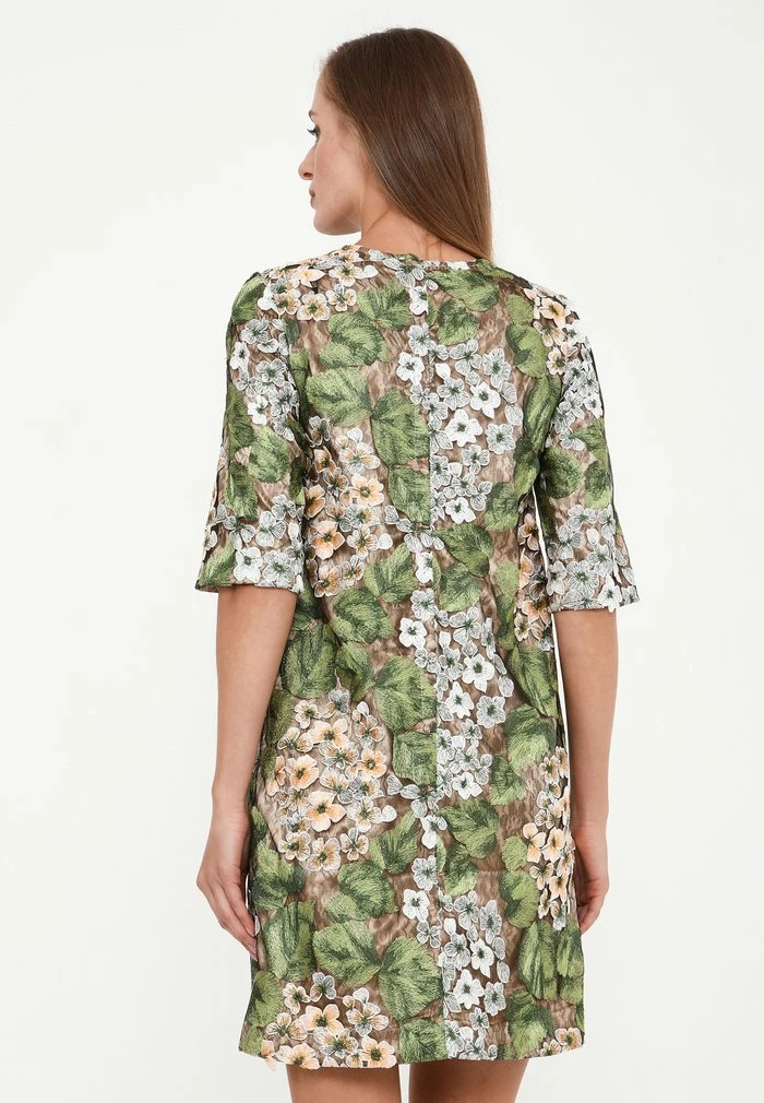 Madam-T MILANA - Robe De Jour - Grün, Orange 3 Madam-T MILANA - Robe De Jour - Grün, Orange – Image 3