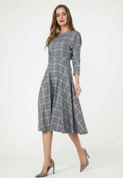 Madam-T ASUANA - Robe De Jour - Grau/ Indigo 12 Madam-T ASUANA - Robe De Jour - Grau/ Indigo -Madam-T Soldes 2022 18ecb8d43810442c96b09cd818e3a7f8