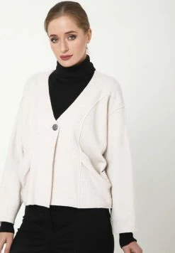 Madam-T Gilet - Creme -Madam-T Soldes 2022 18f515f08ed14eb9abc02a79910f6fc2