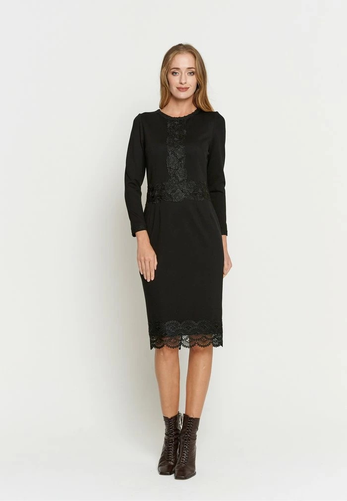 Madam-T TROPICANA - Robe De Jour - Schwarz 2 Madam-T TROPICANA - Robe De Jour - Schwarz – Image 2