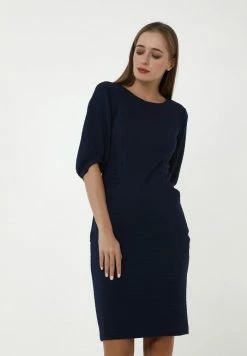 Madam-T KLEID AGARATA - Robe Fourreau - Blau