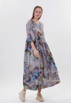 Madam-T HANITESSA - Robe De Jour - Dunkelbeige Blau -Madam-T Soldes 2022 1976b1fd879f48c4bb162cf5bbc272af