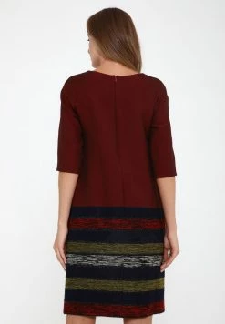 Madam-T FERULE - Robe De Jour - Wein Rot, Hellgrün -Madam-T Soldes 2022 19f189a5fde84355a3e02f5ebb87f3e1