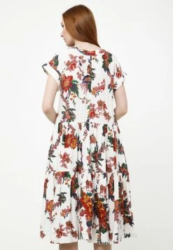 Madam-T FATINA - Robe De Jour - Beige, Grün -Madam-T Soldes 2022 1ab47bc5461f4010adee8dc96986fe2b