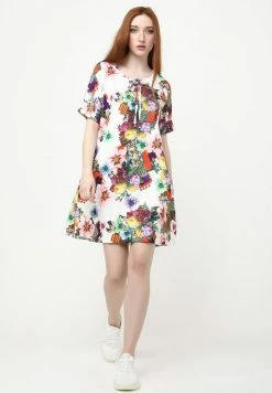 Madam-T LAURA - Robe De Jour - Beige, Lila