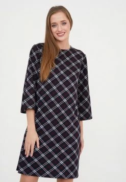 Madam-T MELANICA - Robe De Jour - Blau/birkhite