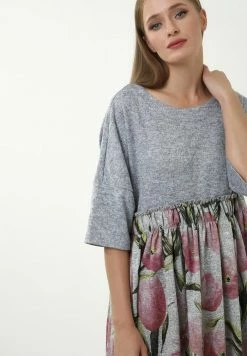 Madam-T KLEID OFELIA - Robe Fourreau - Grau, Khaki -Madam-T Soldes 2022 1b0b3e33851e46238e609ff081eeddc4